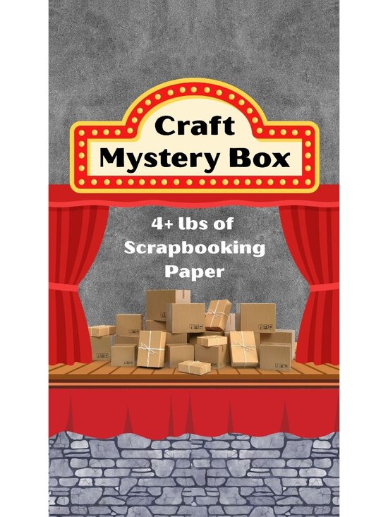 Other - Craft Mystery Box Scrapbooking Paper Assorted 4+ lbs Creativity
